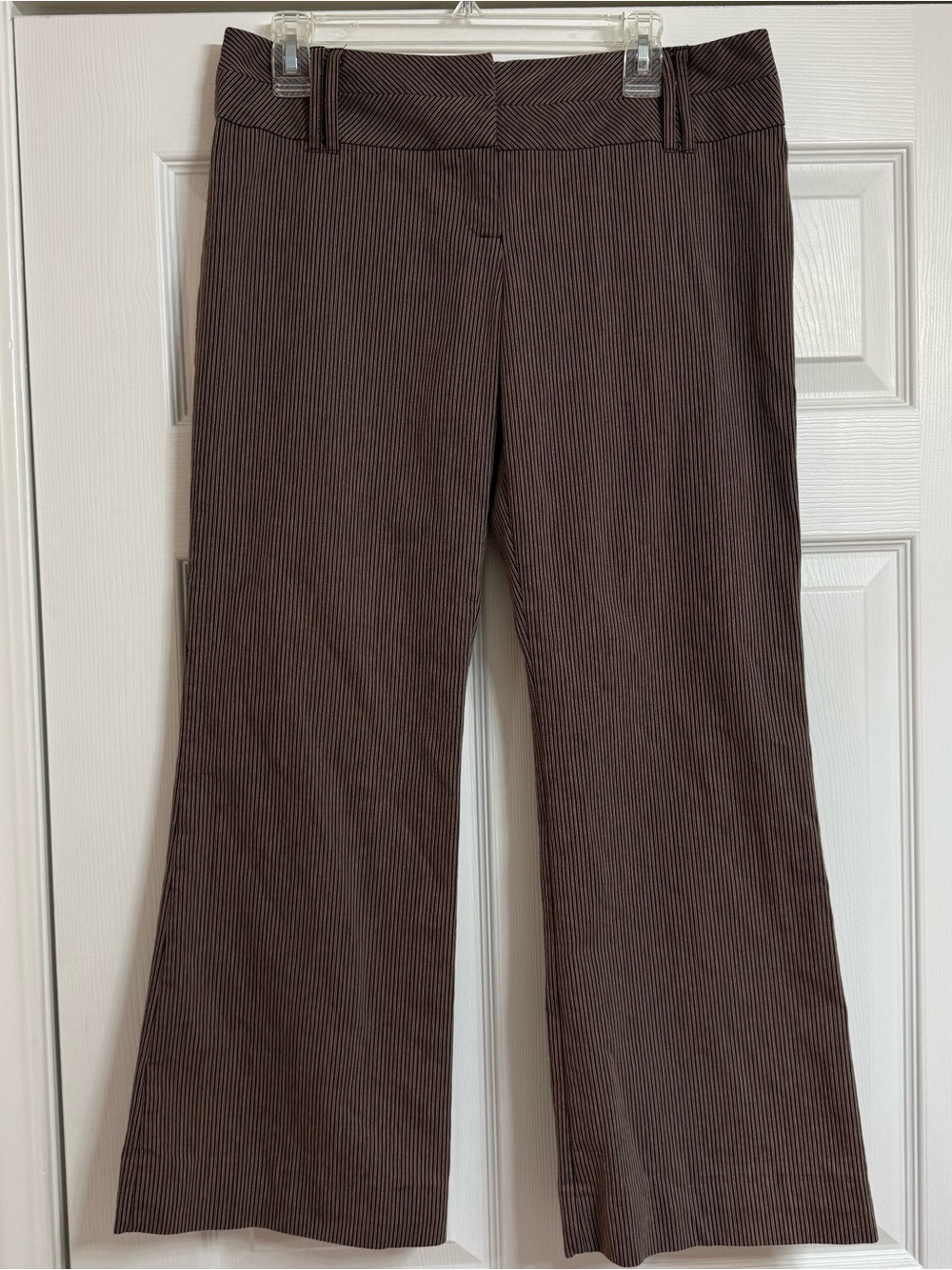 Vintage Y2K Joe Benbasset Brown Pinstripe Boot Cut Pants